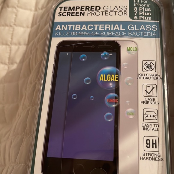 NIB 2pc set ACONIC Safeguard Dual Layer Case/Antibacterial Glass. iPhone 8/7/6 + - Picture 3 of 4